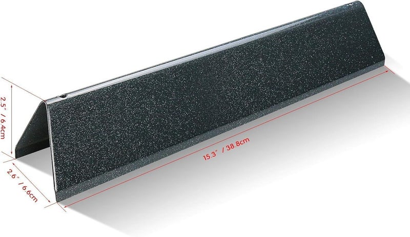 GRISUN 15.3" Flavorizer Bars for Weber Spirit 300, GS4 Spirit II 300 Series E310 E320 E330 S310 S320 S330 (2013-Current) - 5 Pack Porcelain Steel Heat Plates Replacement for Weber 7636 69797 68843 - Image 2